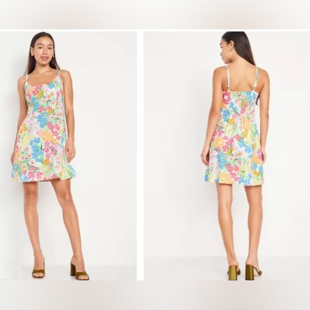 ❌SOLD❌Old Navy Women’s Floral Dress with Adjustable Straps. For petite women. - Picture 2 of 8